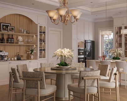 DỰ ÁN THIẾT KẾ PHÒNG BẾP VILLA BÌNH CHÁNH